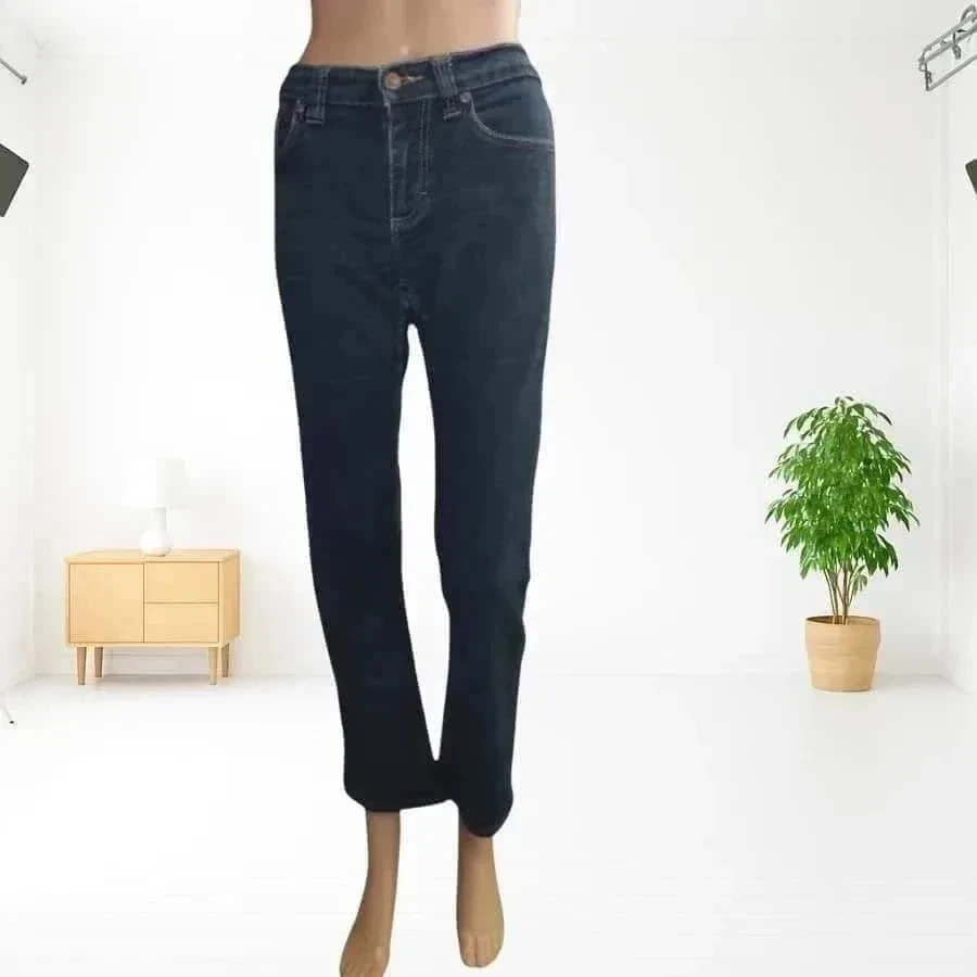 Lee Cooper jeans, straight cut - medium waist - stretch texture - navy blue – photo 2